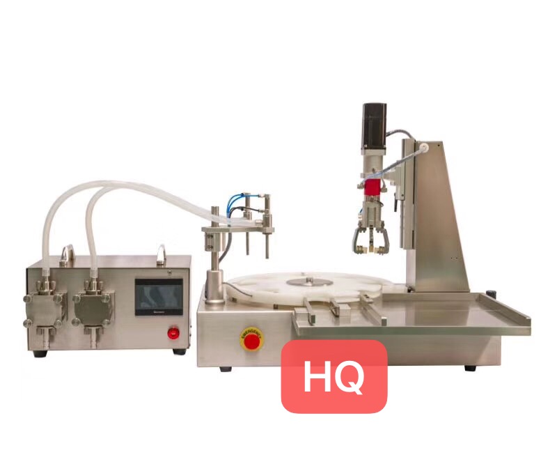 HQ-200FP Assemble of filling+press plugging/capping machine: